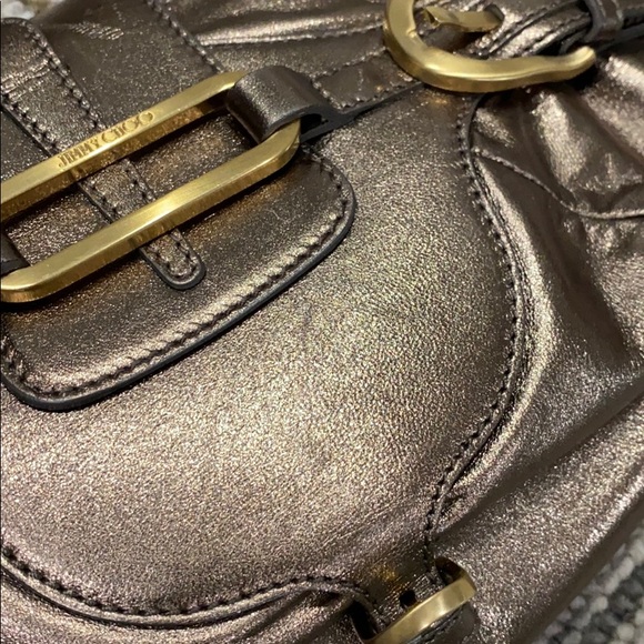 💕 Jimmy choo bronze metallic leather satchel 💕 - Picture 12 of 16